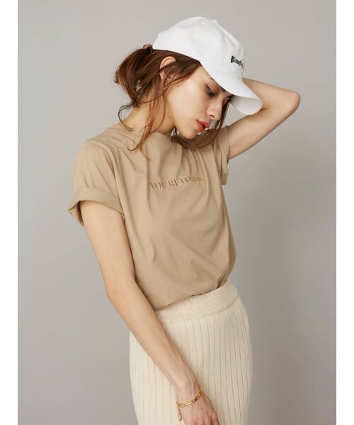 EVRIS(エヴリス)の「Embroidary Tシャツ(Tシャツ/カットソー・レディース・ホワイト/ブラック/ベージュ/グリーン・FREE)」の19枚目の写真