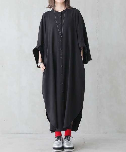 入手困難✨ エルマンノシェルビーノ シルク100% ロングワンピース 変形 黒色 TALBOTS - 美品 Talbots／タルボット☆ シルク100% ロング