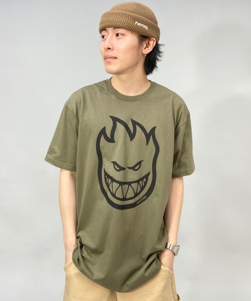 spitfire（スピットファイア）の「【ムラサキスポーツ限定】SPITFIRE/スピットファイア オーバーサイズ フロントプリント 半袖Tシャツ BIGHEAD（Tシャツ/カットソー・メンズ・ホワイト/ネイビー/グリーン/ブラック/グレー/ネイビー系/カーキ/ブラック×カーキ/ベージュ系その他・M/L/XL）」の7枚目の写真