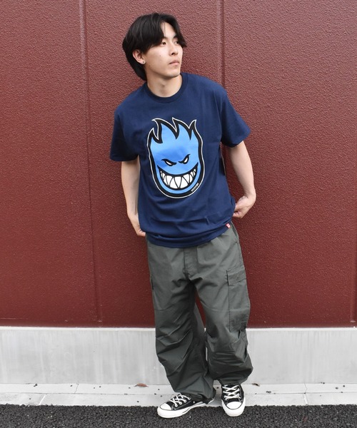 spitfire（スピットファイア）の「【ムラサキスポーツ限定】SPITFIRE/スピットファイア オーバーサイズ フロントプリント 半袖Tシャツ BIGHEAD（Tシャツ/カットソー・メンズ・ホワイト/ネイビー/グリーン/ブラック/グレー/ネイビー系/カーキ/ブラック×カーキ/ベージュ系その他・M/L/XL）」の19枚目の写真