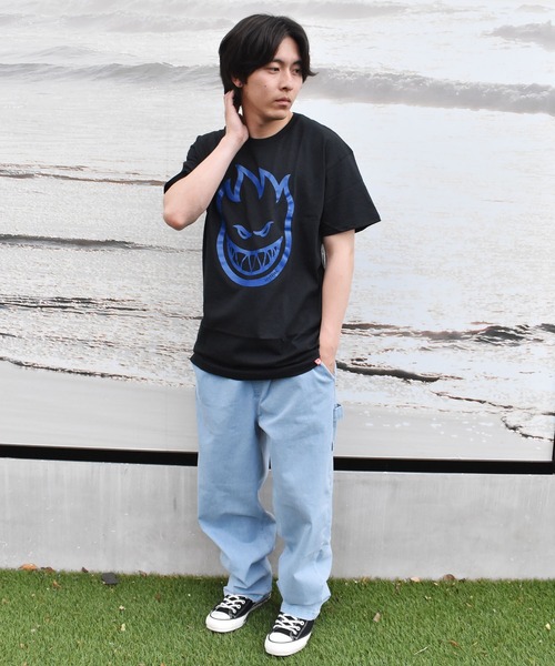 spitfire（スピットファイア）の「【ムラサキスポーツ限定】SPITFIRE/スピットファイア オーバーサイズ フロントプリント 半袖Tシャツ BIGHEAD（Tシャツ/カットソー・メンズ・ホワイト/ネイビー/グリーン/ブラック/グレー/ネイビー系/カーキ/ブラック×カーキ/ベージュ系その他・M/L/XL）」の14枚目の写真