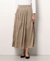 Samansa Mos2 blue | ボイルギャザースカート(スカート)