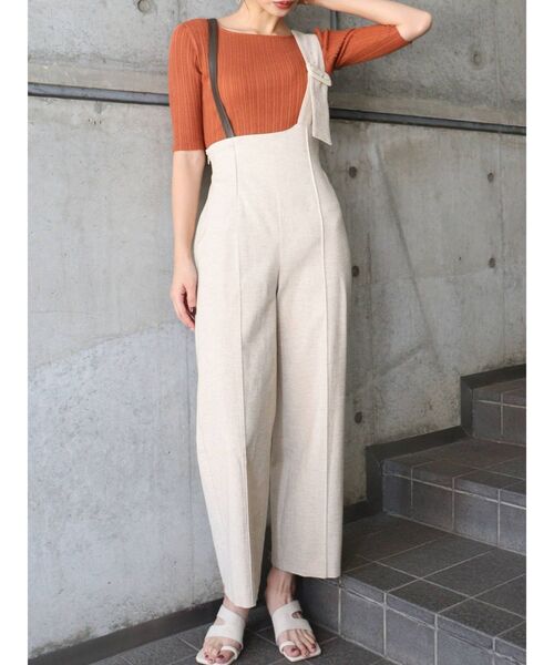 MURUA（ムルーア）の「ディープバックオープンニット(インナーブラ付）（ニット/セーター・レディース・グリーン/ブラック/アイボリー/オレンジ・FREE）」の14枚目の写真