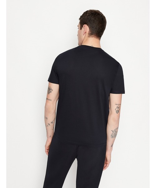 2025EMPORIO ARMANIワンポイントイーグル半袖Tシャツ アルマーニ Amazon | [エンポリオアルマーニ] メンズ クルーネック スリム