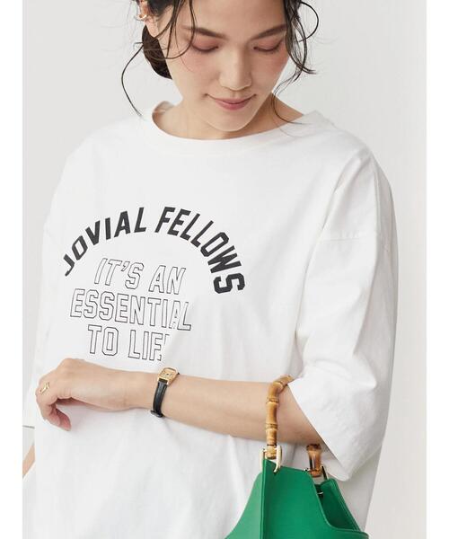 AMERICAN HOLIC（アメリカンホリック）の「BIGロゴカットプルオーバー（Tシャツ/カットソー・レディース・チャコールグレー/ネイビー/オフホワイト・M/L）」の7枚目の写真