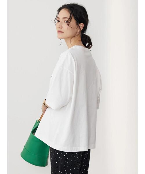 AMERICAN HOLIC（アメリカンホリック）の「BIGロゴカットプルオーバー（Tシャツ/カットソー・レディース・チャコールグレー/ネイビー/オフホワイト・M/L）」の8枚目の写真