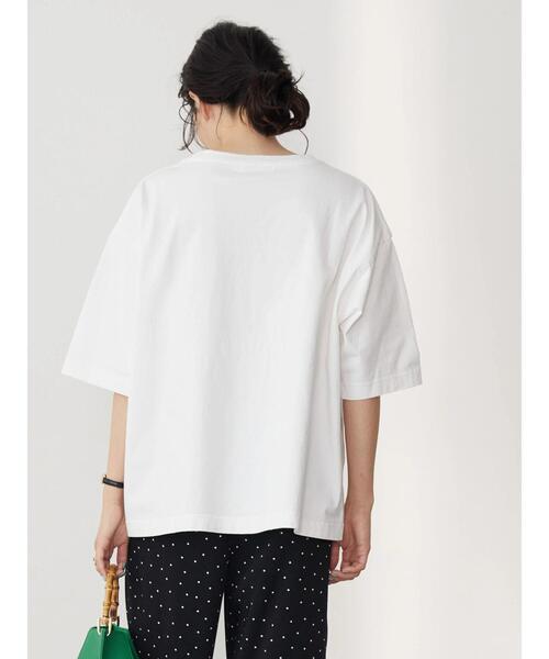 AMERICAN HOLIC（アメリカンホリック）の「BIGロゴカットプルオーバー（Tシャツ/カットソー・レディース・チャコールグレー/ネイビー/オフホワイト・M/L）」の9枚目の写真