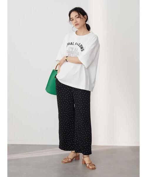 AMERICAN HOLIC（アメリカンホリック）の「BIGロゴカットプルオーバー（Tシャツ/カットソー・レディース・チャコールグレー/ネイビー/オフホワイト・M/L）」の10枚目の写真