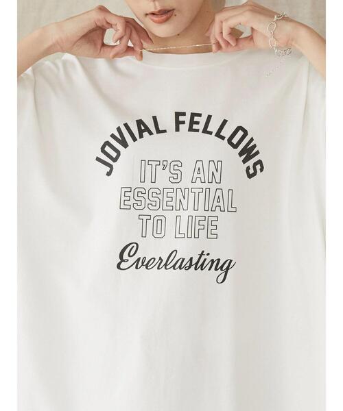 AMERICAN HOLIC（アメリカンホリック）の「BIGロゴカットプルオーバー（Tシャツ/カットソー・レディース・チャコールグレー/ネイビー/オフホワイト・M/L）」の15枚目の写真