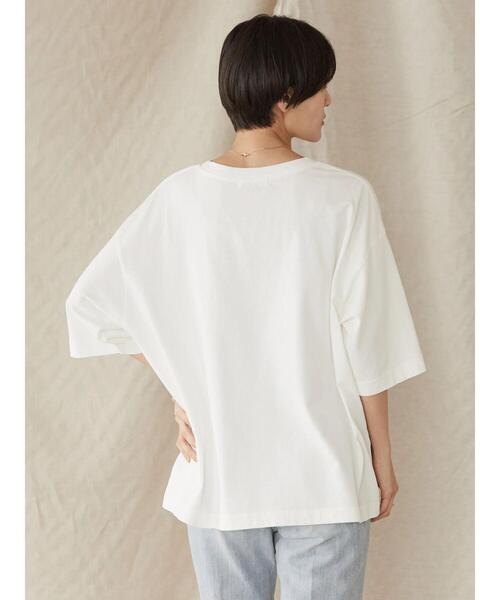 AMERICAN HOLIC（アメリカンホリック）の「BIGロゴカットプルオーバー（Tシャツ/カットソー・レディース・チャコールグレー/ネイビー/オフホワイト・M/L）」の17枚目の写真