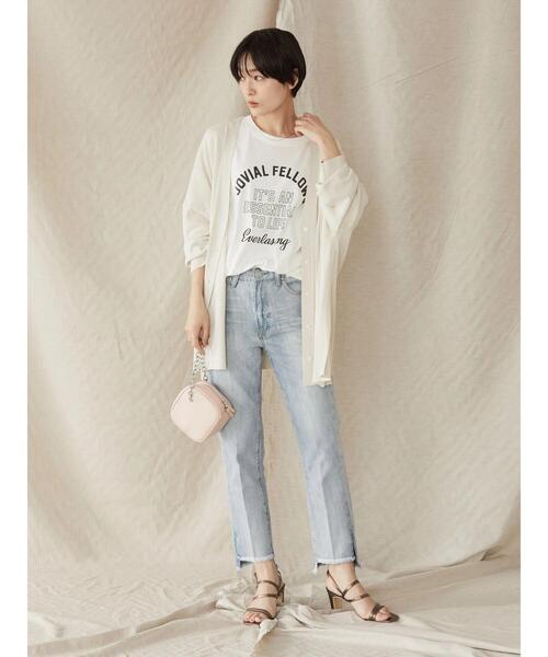 AMERICAN HOLIC（アメリカンホリック）の「BIGロゴカットプルオーバー（Tシャツ/カットソー・レディース・チャコールグレー/ネイビー/オフホワイト・M/L）」の18枚目の写真