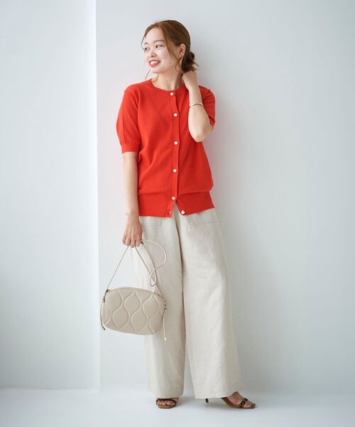 le.coeur blanc（ルクールブラン）の「キルティングショルダーバッグ（ショルダーバッグ・レディース・ベージュ/ライトグレー・FREE）」の10枚目の写真