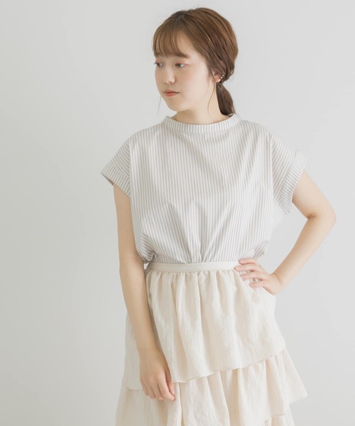 LAATO（ラート）の「2WAY BANDCOLLAR SUMMER SHIRTS（シャツ/ブラウス・レディース・ブラック/ベージュ/ピンク・FREE）」の20枚目の写真