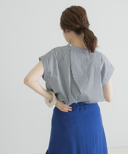 LAATO（ラート）の「2WAY BANDCOLLAR SUMMER SHIRTS（シャツ/ブラウス・レディース・ブラック/ベージュ/ピンク・FREE）」の13枚目の写真