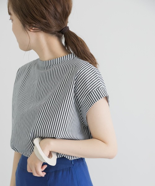 LAATO（ラート）の「2WAY BANDCOLLAR SUMMER SHIRTS（シャツ/ブラウス・レディース・ブラック/ベージュ/ピンク・FREE）」の21枚目の写真