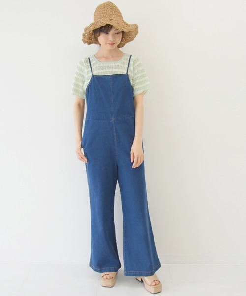 sango（sango）の「透かし編みぽこぽこニットプルオーバー（ニット/セーター・レディース・サックスブルー/ミント/ライトピンク・FREE）」の9枚目の写真