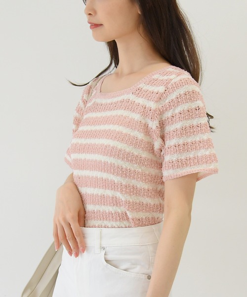 sango（sango）の「透かし編みぽこぽこニットプルオーバー（ニット/セーター・レディース・サックスブルー/ミント/ライトピンク・FREE）」の18枚目の写真