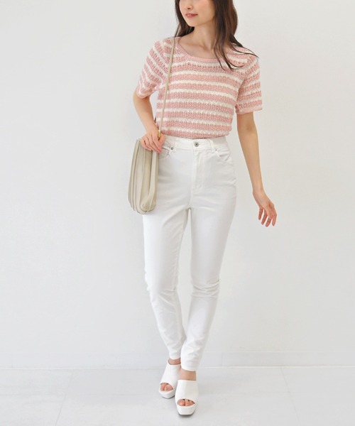 sango（sango）の「透かし編みぽこぽこニットプルオーバー（ニット/セーター・レディース・サックスブルー/ミント/ライトピンク・FREE）」の19枚目の写真