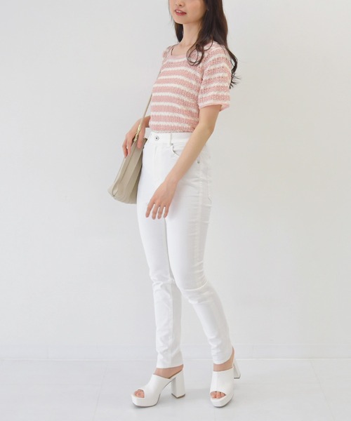 sango（sango）の「透かし編みぽこぽこニットプルオーバー（ニット/セーター・レディース・サックスブルー/ミント/ライトピンク・FREE）」の20枚目の写真