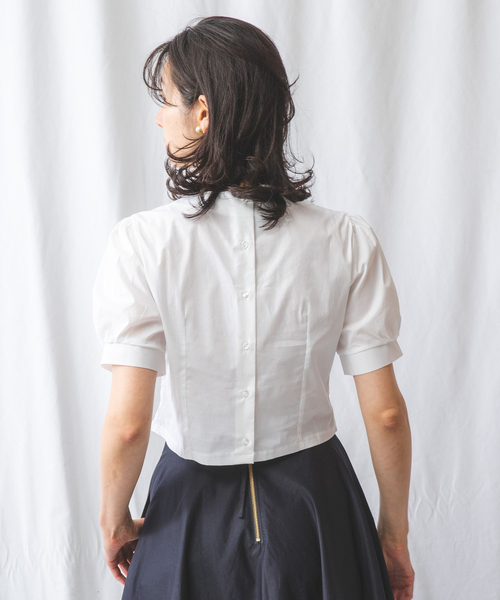 NARACAMICIE（ナラカミーチェ）の「クロプト丈フリルシャツ（シャツ/ブラウス・レディース・ホワイト・M/S/L）」の8枚目の写真