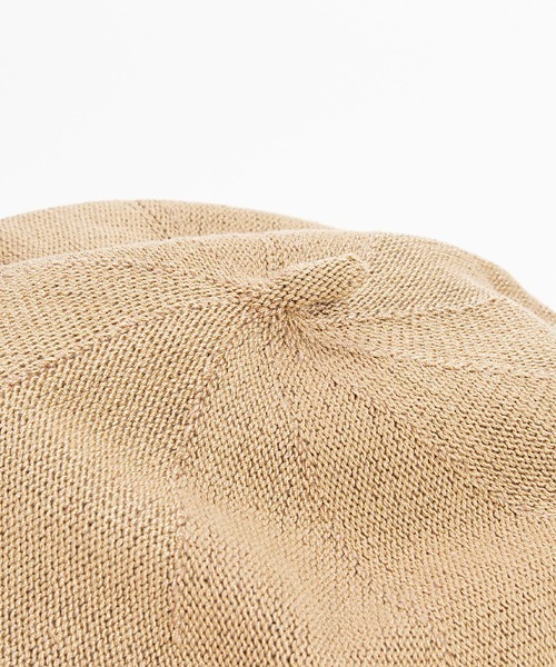 Auntie Rosa（アンティローザ）の「サマーニット カラーベレー帽（ハンチング/ベレー帽・レディース・ブラック/ベージュ/オフホワイト/ブルー・ONE SIZE）」の9枚目の写真