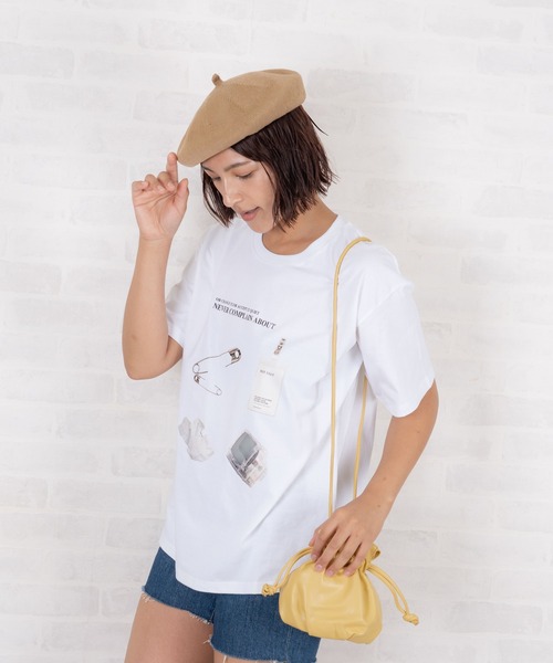 Auntie Rosa（アンティローザ）の「サマーニット カラーベレー帽（ハンチング/ベレー帽・レディース・ブラック/ベージュ/オフホワイト/ブルー・ONE SIZE）」の14枚目の写真