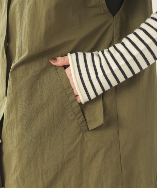 ANGIE（アンジー）の「スタンドカラーミリタリーベスト（ベスト・レディース・ブラック/カーキ/アイボリー・FREE）」の4枚目の写真