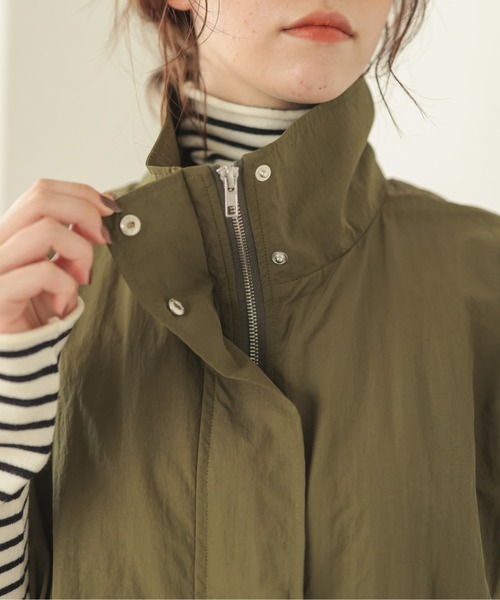 ANGIE（アンジー）の「スタンドカラーミリタリーベスト（ベスト・レディース・ブラック/カーキ/アイボリー・FREE）」の6枚目の写真