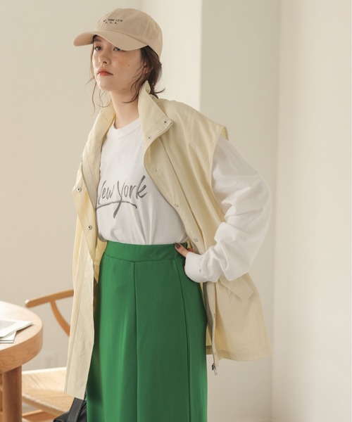 ANGIE（アンジー）の「スタンドカラーミリタリーベスト（ベスト・レディース・ブラック/カーキ/アイボリー・FREE）」の13枚目の写真