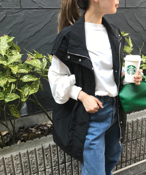 AP STUDIO 38880円 完売品 スタンドカラーミリタリーベスト ANGIE（アンジー）の「スタンドカラーミリタリーベスト（ベスト