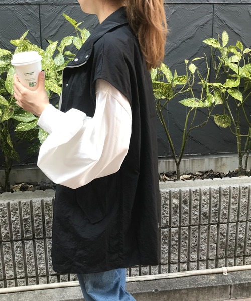 AP STUDIO 38880円 完売品 スタンドカラーミリタリーベスト ミリタリースタンドカラーベスト/earth music&ecology（アース