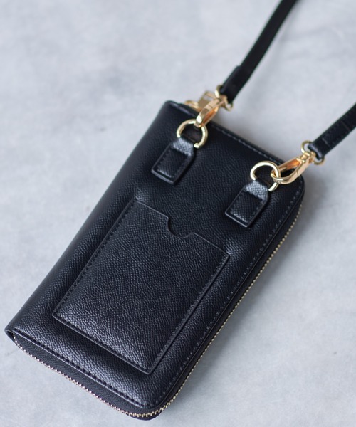 deux amour（ドゥーザムール）の「携帯ウオレットバッグ（ボディバッグ/ウエストポーチ・レディース・ブラック/シルバー/ゴールド/オレンジ/グリーン・FREE(9)）」の7枚目の写真