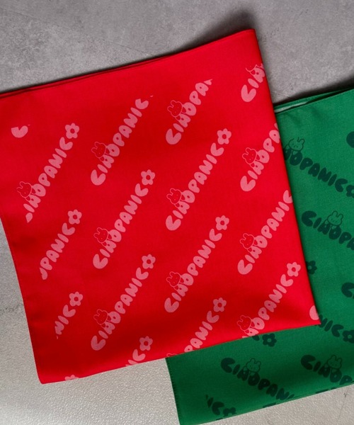 CIAOPANIC（チャオパニック）の「【きっこうちゃん×CIAOPANIC】コラボバンダナ（バンダナ/スカーフ・メンズ・ネイビー/レッド/オレンジ/グリーン・FREE）」の8枚目の写真