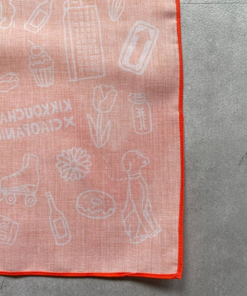 CIAOPANIC（チャオパニック）の「【きっこうちゃん×CIAOPANIC】コラボバンダナ（バンダナ/スカーフ・メンズ・ネイビー/レッド/オレンジ/グリーン・FREE）」の6枚目の写真