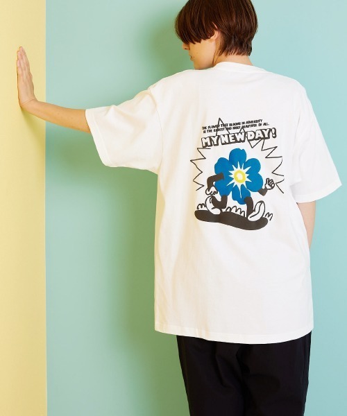 rehacer(レアセル)の「rehacer : Brand-new Days On HW Body / ブランニューデイズ オン ヘビーウェイト ボディー(Tシャツ/カットソー・メンズ・ホワイト/ブラック/カーキ・LARGE/X-LARGE/MEDIUM/SMALL)」の9枚目の写真