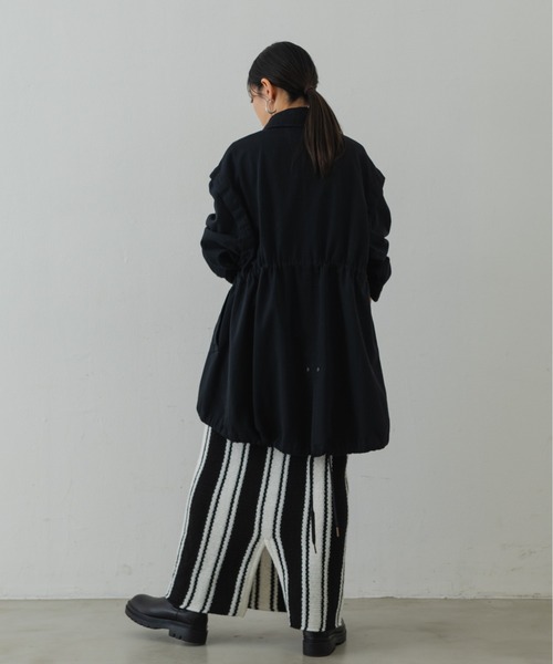 Shelly island（シェリーアイランド）の「2WAYミリタリージャケット/ベスト（ミリタリージャケット・レディース・ブラック/カーキ・M）」の5枚目の写真