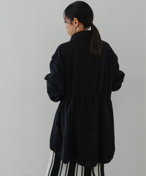 Shelly island（シェリーアイランド）の「2WAYミリタリージャケット/ベスト（ミリタリージャケット・レディース・ブラック/カーキ・M）」の7枚目の写真