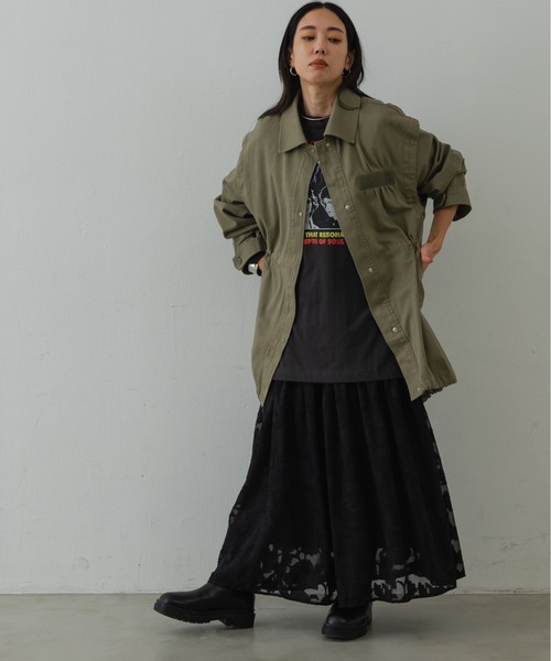 Shelly island（シェリーアイランド）の「2WAYミリタリージャケット/ベスト（ミリタリージャケット・レディース・ブラック/カーキ・M）」の17枚目の写真