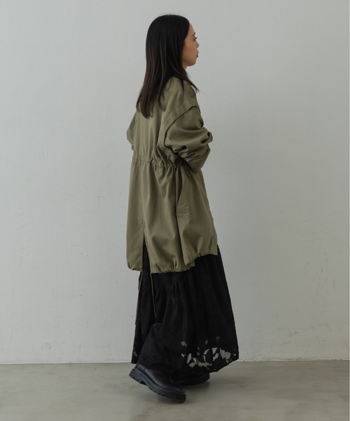 Shelly island（シェリーアイランド）の「2WAYミリタリージャケット/ベスト（ミリタリージャケット・レディース・ブラック/カーキ・M）」の18枚目の写真