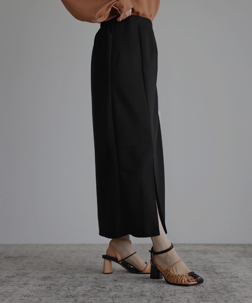 Bonjour Sagan（ボンジュールサガン）の「ストレッチスリットスカート（スカート・レディース・ブラック/ピンク/グレイッシュベージュ/テラコッタ・FREE）」の11枚目の写真