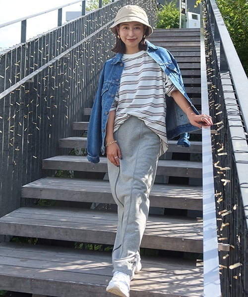 CREDONA（クレドナ）の「マルチボーダーLS（Tシャツ/カットソー・レディース・ピンク/オレンジ/グリーン・FREE）」の20枚目の写真