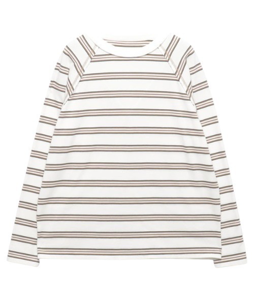 CREDONA（クレドナ）の「マルチボーダーLS（Tシャツ/カットソー・レディース・ピンク/オレンジ/グリーン・FREE）」の16枚目の写真