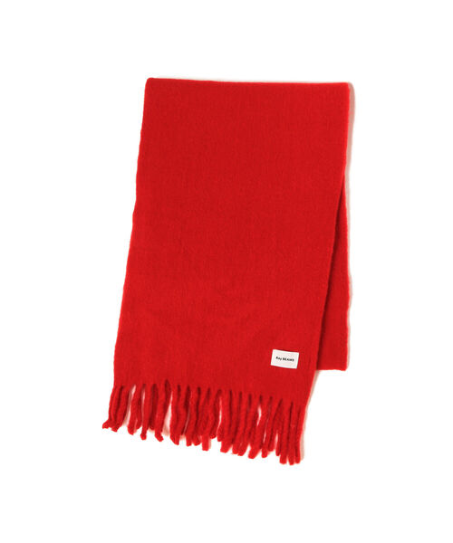 Ray BEAMS（レイビームス）の「Ray BEAMS / ブークレ ビッグ マフラー（マフラー・レディース・ミント/レッド・ONE SIZE）」の8枚目の写真