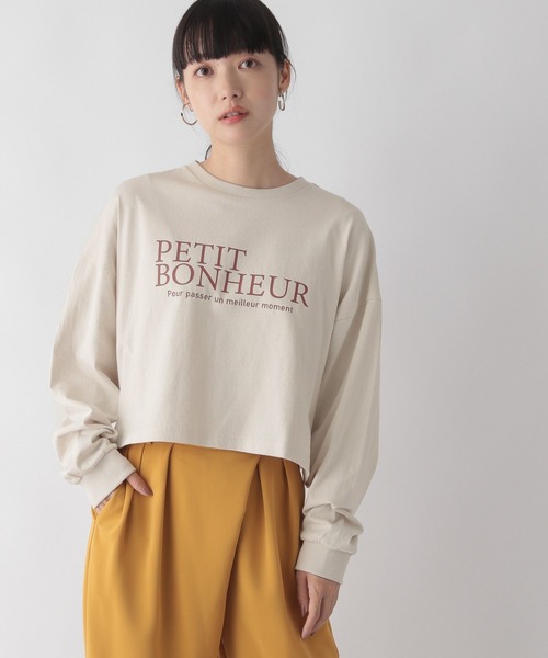 LOWRYS FARM（ローリーズファーム）の「ロゴショートプリントロンＴ　157165（Tシャツ/カットソー・レディース・グレー/オフホワイト/ブルー/アイボリー・FREE）」の8枚目の写真