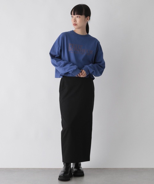 LOWRYS FARM（ローリーズファーム）の「ロゴショートプリントロンＴ　157165（Tシャツ/カットソー・レディース・グレー/オフホワイト/ブルー/アイボリー・FREE）」の15枚目の写真