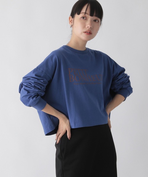 LOWRYS FARM（ローリーズファーム）の「ロゴショートプリントロンＴ　157165（Tシャツ/カットソー・レディース・グレー/オフホワイト/ブルー/アイボリー・FREE）」の16枚目の写真