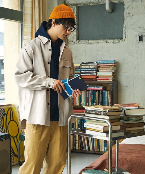 TRカルゼ オーバーサイズ フラップポケットシャツジャケット EMMA