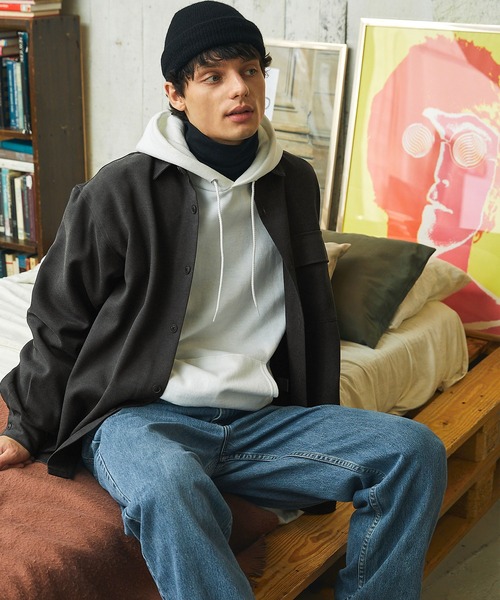 TRカルゼ オーバーサイズ フラップポケットシャツジャケット EMMA