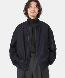 marka | marka / マーカ：PUFFED BOMBER JACKET - 2/48 wool flannel -：M22C-13BL01C[COR](ミリタリージャケット)
