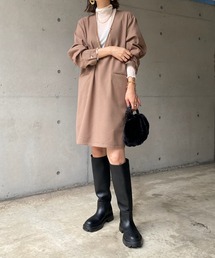 DouDou | 深Vチュニックワンピース(ワンピース)